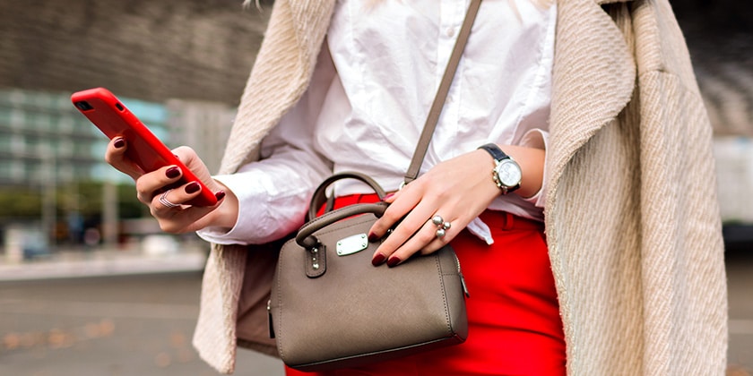 Cette maroquinerie fait des envois de masse de SMS 2 fois par an